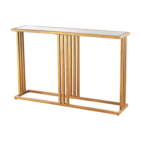 Dimond Home Andy Metal & Glass Console Table (Gold & Mirrored Top)