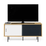 Tema Dann 135 Dots Oak Sideboard with Black Steel Feet