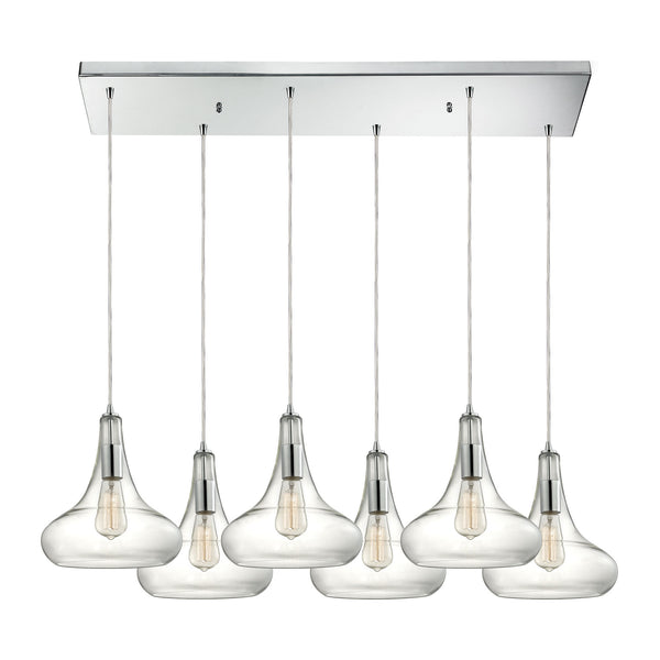 Orbital Light Glass Polished Chrome Vintage Fixture Ceiling Mini Pendant