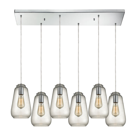 Orbital Light Glass Polished Chrome Vintage Fixture Ceiling Mini Pendant