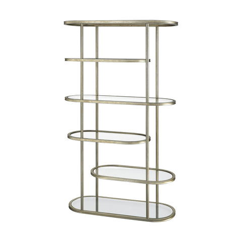 Dimond Home Stacked Metal & Glass Bookcase (Gold)