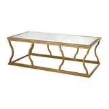 Dimond Home Metal Cloud & Glass Coffee Table (Gold & Mirrored Top)