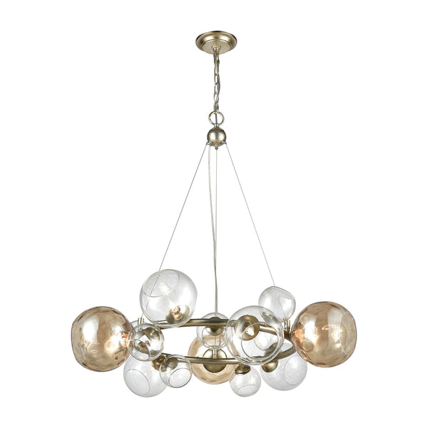 Bubbles Pendant Champagne Silver Leaf Light Vintage Fixture Ceiling Chandelier