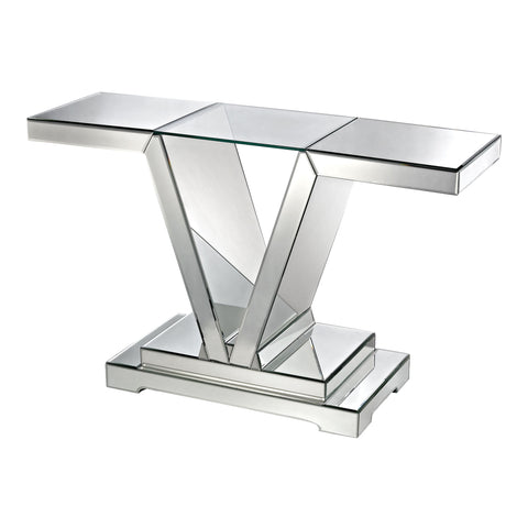 Dimond Home Mirrored Glass V-Shape Console Table