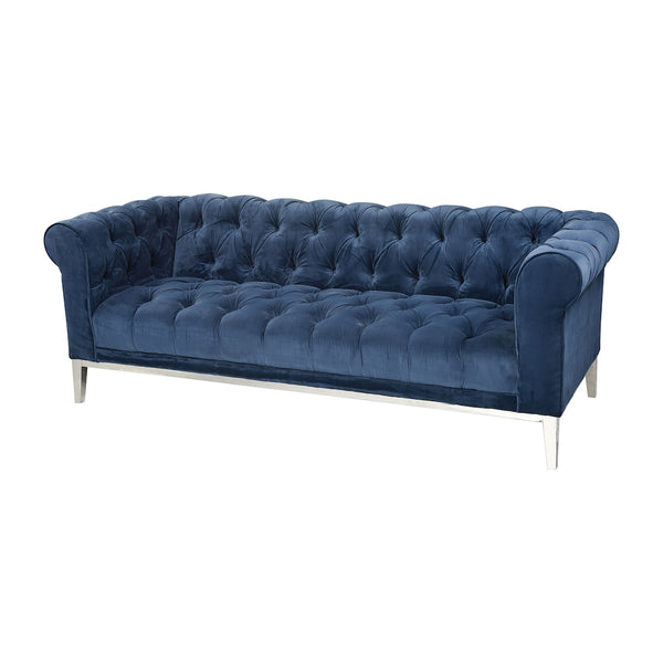 Sophie Navy Blue Mid Century Modern Sofa