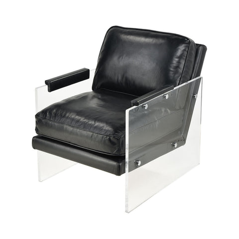 Air To The Throne Black Clear Modern Lounge Dining Chair