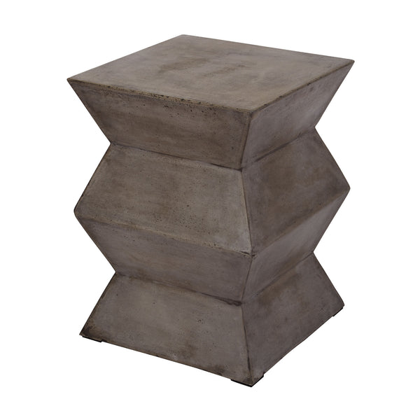 Dimond Home Cubo Folded Concrete Stool (Gray)