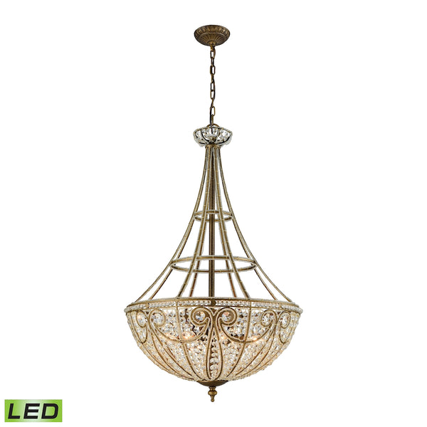 Elizabethan 8-Light Dark Bronze Includes LED Bulb(s) Light Vintage Chandelier