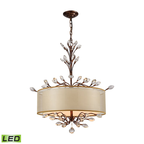Asbury 4-Light Spanish Bronze Includes LED Bulb(s) Light Vintage Chandelier