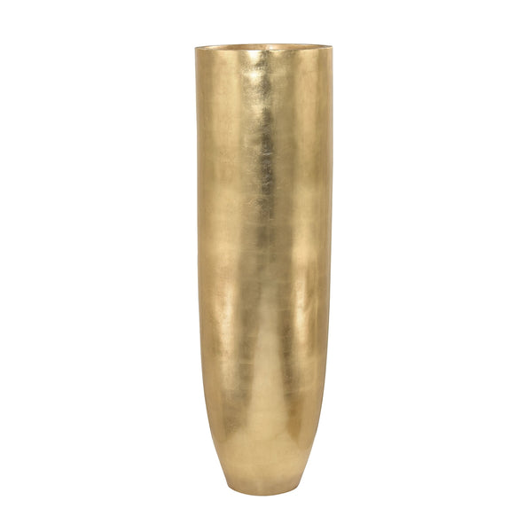 Oversized Oval Planter In Gold Leaf Flower Pot Plant Container Vases