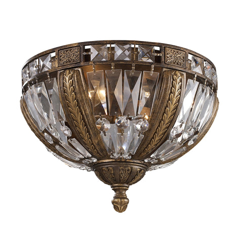 Millwood 4-Light Antique Bronze Table Dining Room Vintage Flush Mount