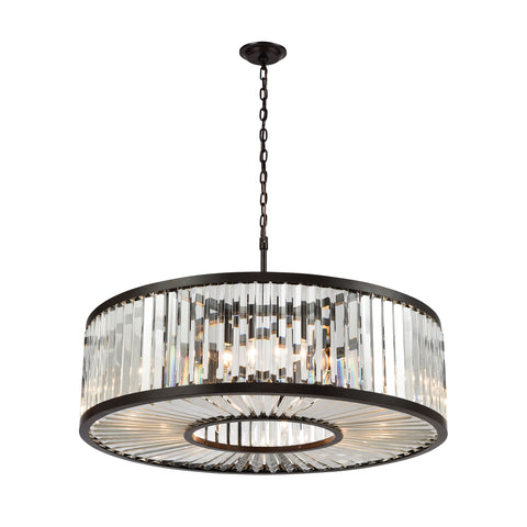 Palacial 11 Oil Rubbed Bronze Light Glass Vintage Fixture Ceiling Pendant