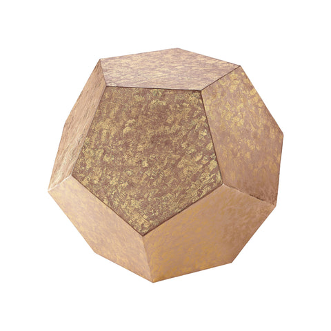 Sterling Dodecahedron Metal Cube (Gold)