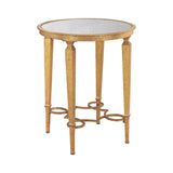 Sterling Alcazar Metal & Glass Accent Table (Gold & Mirror)