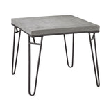 Sterling Montparnasse Metal & Wood Accent Table (Gray & Black)