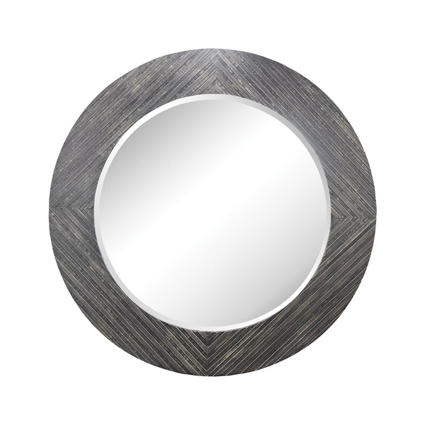 Black Wood Framed In Black Ash Home Beveled Mounted Wall Mirror