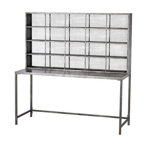 Sterling Gunther Tall Metal Desk (Gray)