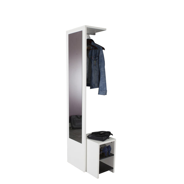 Symbiosis Vestibulo White / Black Entrance Wardrobe