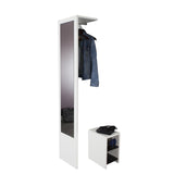 Symbiosis Vestibulo White / Black Entrance Wardrobe