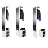 Symbiosis Vestibulo White / Black Entrance Wardrobe