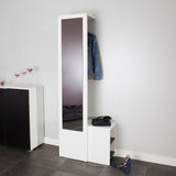 Symbiosis Vestibulo White / Black Entrance Wardrobe