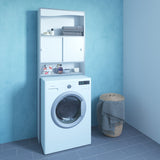 Symbiosis Surf Toilet White / Taupe Storage Cabinet