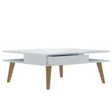 Symbiosis Prism Gloss White Coffee Table with 2 Drawers