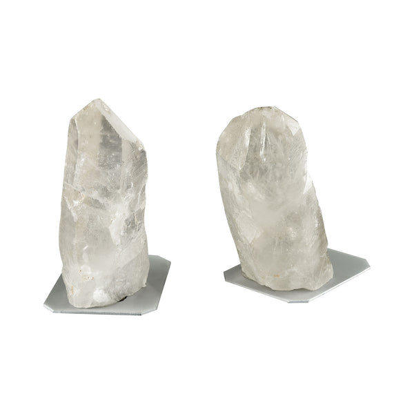 Dimond Home Ulikool Clear Crystal Bookends