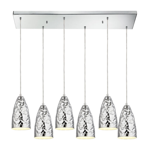Hammersmith Light Polished Chrome Glass Vintage Fixture Ceiling Mini Pendant