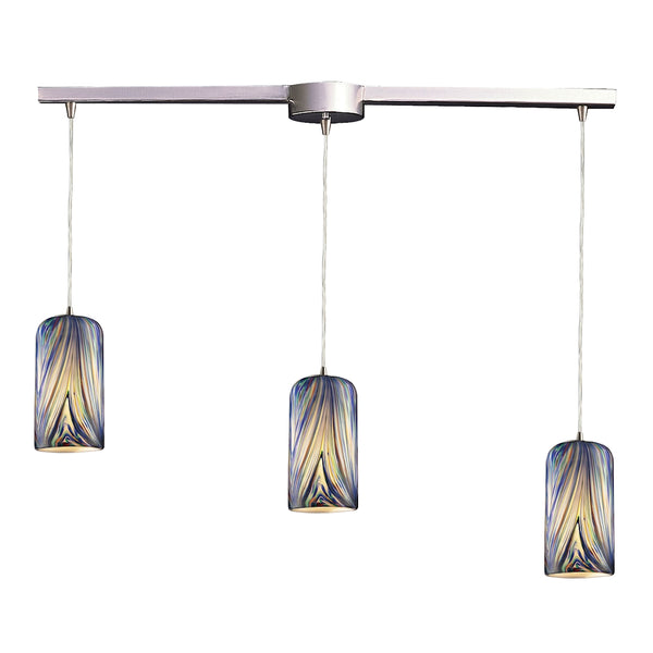 Molton Collection Molten Ocean Light Glass Vintage Fixture Ceiling Mini Pendant