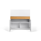 Tema Pure White / Oak Focus Workstation
