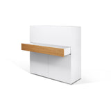 Tema Pure White / Oak Focus Workstation