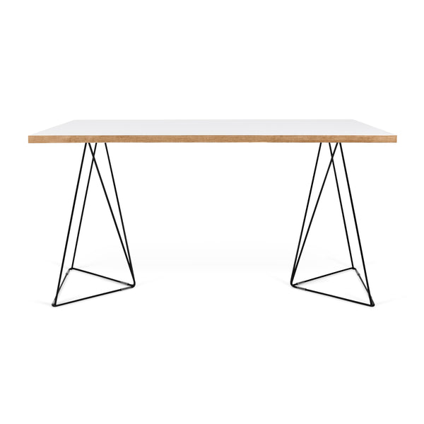 The TemaHome Pure White & Oak Flow Desk 9500.053214