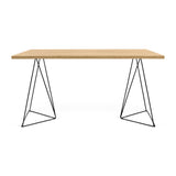 The TemaHome Pure White & Oak Flow Desk 9500.053221