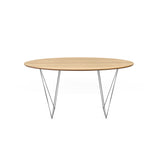 The TemaHome Row 59'' Round Table with Trestles 9500.053573