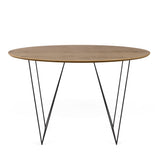 The TemaHome Row 47'' Round Table with Trestles 9500.053597