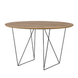 Tema Row 47'' Round Table with Trestles