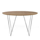 The TemaHome Row 47'' Round Table with Trestles 9500.053603