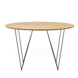 The TemaHome Row 47'' Round Table with Trestles 9500.053627