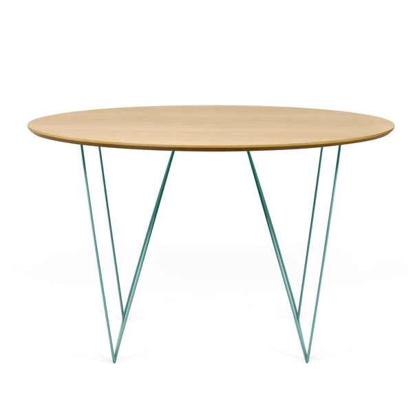 The TemaHome Row 47'' Round Table with Trestles 9500.053641