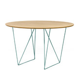 Tema Row 47'' Round Table with Trestles