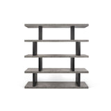 Tema Step High Concrete Look / Pure Black Shelving Unit