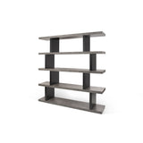 Tema Step High Concrete Look / Pure Black Shelving Unit