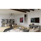 Tema Step High Concrete Look / Pure Black Shelving Unit
