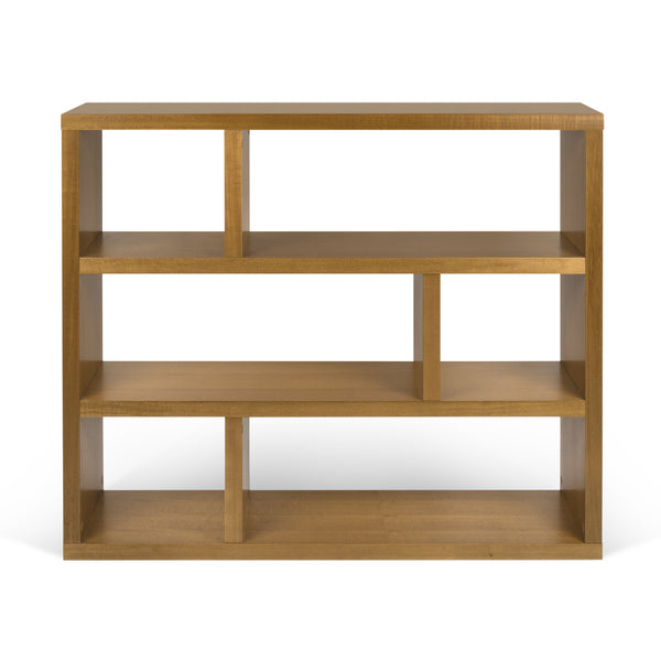 The Tema Dublin Low Wood Shelving Walnut Unit Bookcase 9003.315992