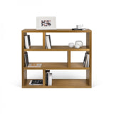 Tema Dublin Low Wood Shelving Walnut Unit Bookcase