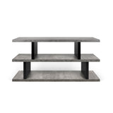 Tema Step Low Concrete Look / Pure Black Shelving Unit