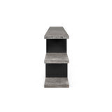 Tema Step Low Concrete Look / Pure Black Shelving Unit