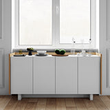Tema Oak / Pure White Skin Sideboard