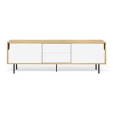 The TemaHome Dann Oak Sideboard 201 with Lacquered Black Steel Legs 9500.401688